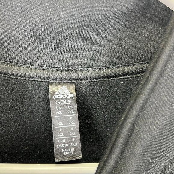 Adidas Track Top Men’s 2XL Three Stripe Fleece Long Sleeve Full‎ Zip Hoodie NWT - Picture 3 of 6